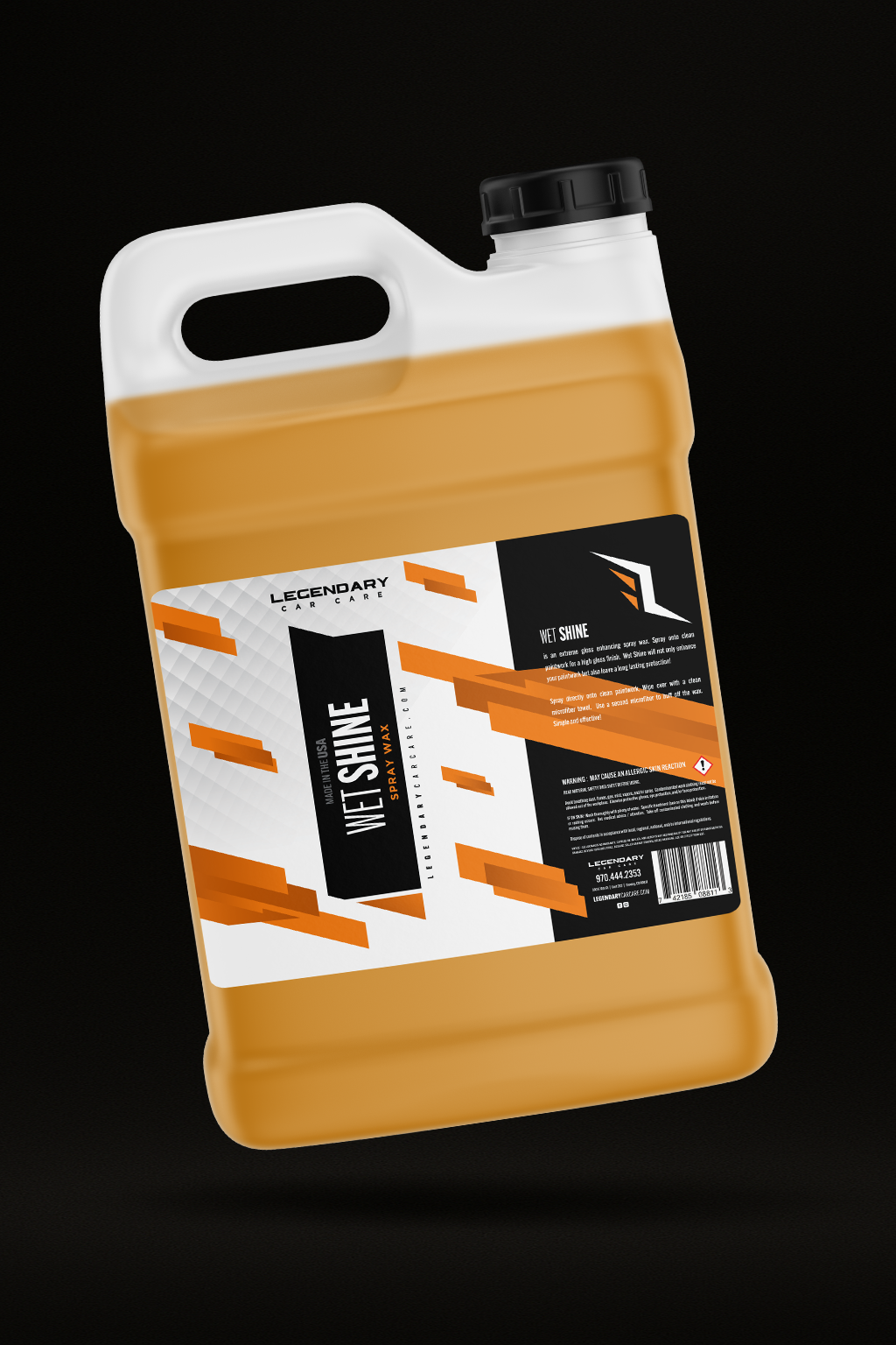 Wet Shine Spray Wax Gallon - Legendary Car Care